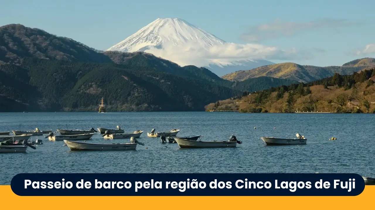 Passeio de barco pela região dos Cinco Lagos de Fuji (1)